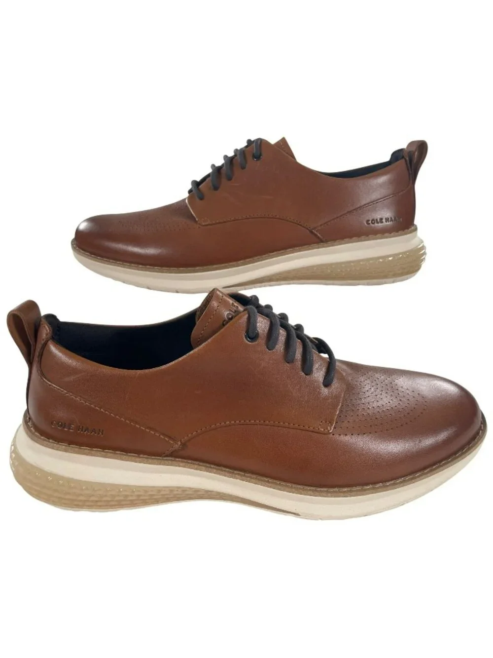 Cole Haan Original Grand Energyweave Brown Leather Oxford Shoes Men's Sz 9 NEW